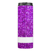 Bouteilles Isothermes Nom personnalisé de la Parties scintillant violett (Dos)