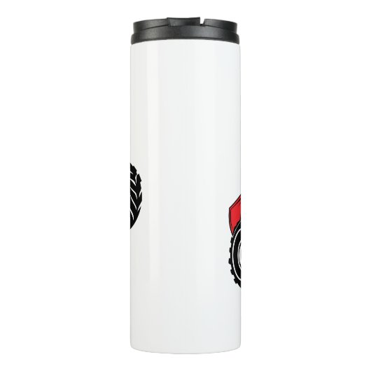 Bouteilles Isothermes Nom personnalisé du camion de monstre noir mignon (Dos)