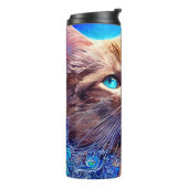 Bouteilles Isothermes Nom personnalisé du chat mignon (Tourné sur la gauche)