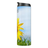 Bouteilles Isothermes Nom personnalisé du tournesol (Tourné sur la droite)