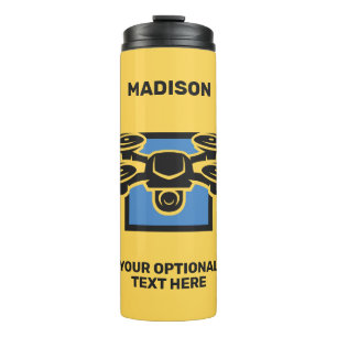 Bouteilles Isothermes Nom personnalisé et drone de texte