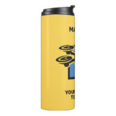 Bouteilles Isothermes Nom personnalisé et drone de texte (Tourné sur la gauche)