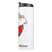 Bouteilles Isothermes Nom personnalisé et patinage de texte Père Noël (Tourné sur la droite)