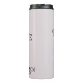 Bouteilles Isothermes Nom personnalisé et texte - Note de clic musicale (Dos)