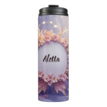 Nom personnalisé Fée Florale Thème : Tumblers Ther