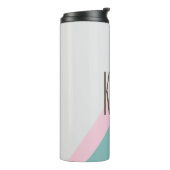 Bouteilles Isothermes Nom personnalisé Géométrique pastel mignon sarcell (Tourné sur la gauche)