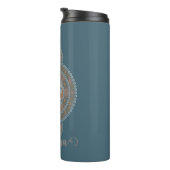 Bouteilles Isothermes Nom personnalisé Gold Turquoise Abstrait Ornamenta (Tourné sur la droite)