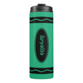Bouteilles Isothermes Nom personnalisé Green Crayon Travel Mug Buisson T (Devant)