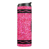 Bouteilles Isothermes Nom personnalisé Hot rose Parties scintillant Cray (Tourné sur la gauche)