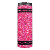 Bouteilles Isothermes Nom personnalisé Hot rose Parties scintillant Cray (Dos)