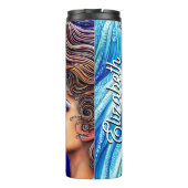 Bouteilles Isothermes Nom personnalisé Imaginaire Ocean Sea Wave Goddess (Dos)
