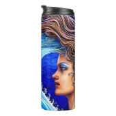 Bouteilles Isothermes Nom personnalisé Imaginaire Ocean Sea Wave Goddess (Tourné sur la droite)