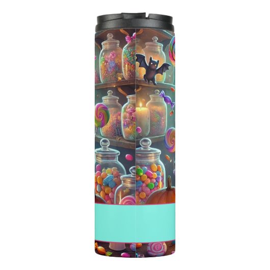 Bouteilles Isothermes Nom personnalisé Jote Whimsical Witch Halloween Tr (Dos)