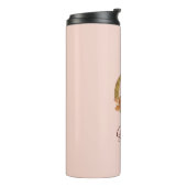 Bouteilles Isothermes Nom personnalisé Lettre G Or Foil Blush Roses rose (Tourné sur la gauche)