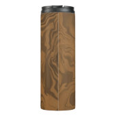 Bouteilles Isothermes Nom personnalisé marbre brun texture (Dos)