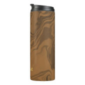 Bouteilles Isothermes Nom personnalisé marbre brun texture (Tourné sur la droite)