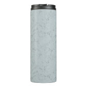 Bouteilles Isothermes Nom personnalisé Monogramme Marbre élégant Dusty B (Dos)