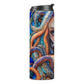 Bouteilles Isothermes Nom personnalisé Mystic Blue Octopus | Déesse Imag (Tourné sur la gauche)