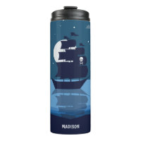 Nom personnalisé Pirate Ship tumbler