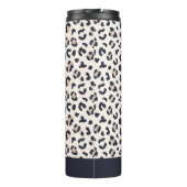 Bouteilles Isothermes Nom personnalisé rose Empreinte de léopard (Dos)
