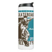 Bouteilles Isothermes Nom personnalisé Skateboard (Tourné sur la gauche)