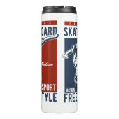 Bouteilles Isothermes Nom personnalisé Skateboard tumbler (Dos)