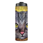 Bouteilles Isothermes Nom personnalisé Smart Cat Lire un livre (Devant)