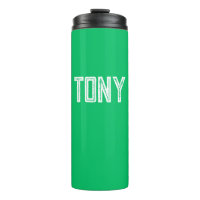 Nom personnalisé Solide Apple Green Monogramme