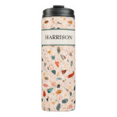 Bouteilles Isothermes Nom, Petites chips Speckled Terrazzo Motif 12oz (Devant)