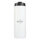 Bouteilles Isothermes Nom propre Unique Élégant Plain Simple Calligraphi (Devant)
