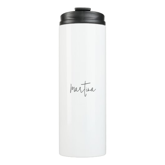 Bouteilles Isothermes Nom propre Unique Élégant Plain Simple Calligraphi (Devant)