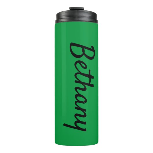 Bouteilles Isothermes Nom sur Green Matching Design 12oz (Devant)