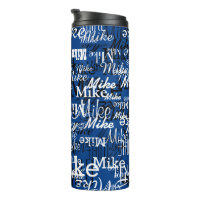 Noms personnalisés superposés BLEUS