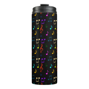 Bouteilles Isothermes Notes de musique colorées Musicien Art de note de