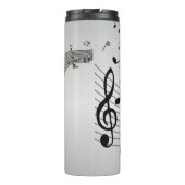 Bouteilles Isothermes Notes de musique sur argent (Dos)