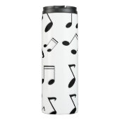 Bouteilles Isothermes Notes musicales noires (Dos)