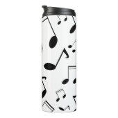 Bouteilles Isothermes Notes musicales noires (Tourné sur la droite)