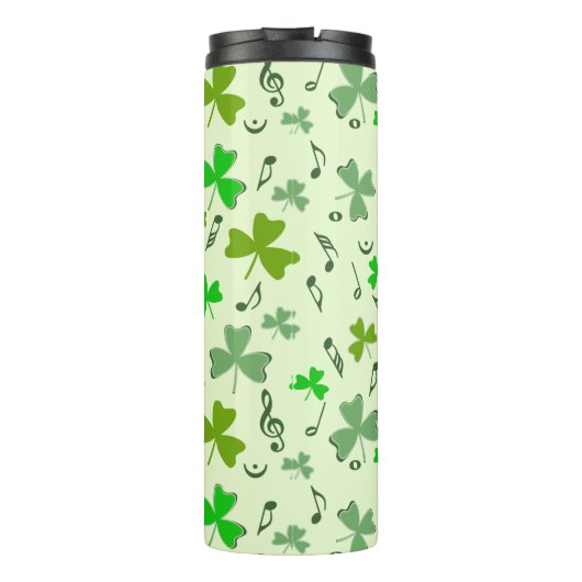 Bouteilles Isothermes Notes musicales shamrocks (Dos)