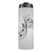 Bouteilles Isothermes Notes musicales sur Argent (Devant)