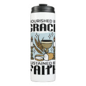 Bouteilles Isothermes Nourished by Grace, Sustained by Faith Design (Devant)