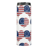 Bouteilles Isothermes Nous Le Peuple Le Coeur Du Drapeau Américain (Dos)