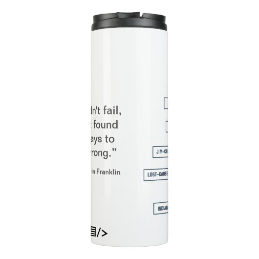 Bouteilles Isothermes Nous n'avons pas failli à notre devoir (Dos)