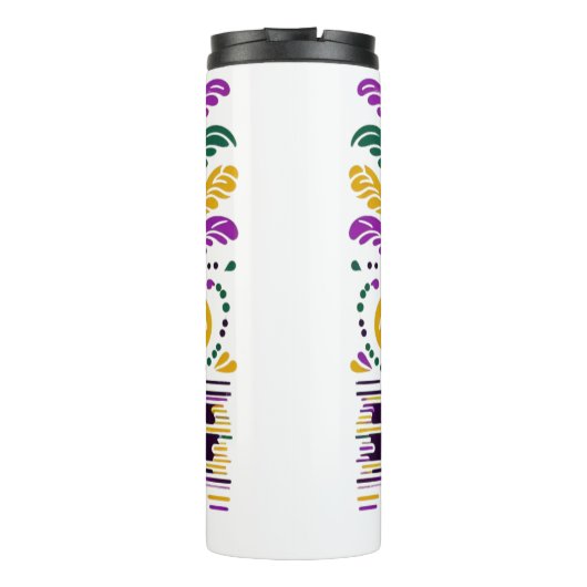 Bouteilles Isothermes Nouvelle-Orléans Mardi Gras jaune violet vert (Dos)