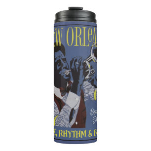 Bouteilles Isothermes Nouvelle Orléans Musique nom personnalisé tumbler