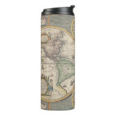 Bouteilles Isothermes Nova Totius Terrarum Orbis Geographica (Tourné sur la gauche)