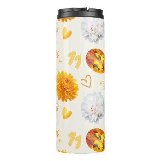 Bouteilles Isothermes November Birthstone & Flower | Citrine & Chrysanth (Dos)