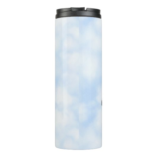 Bouteilles Isothermes Nuages de papillon à queue jaune Personnalisé (Dos)