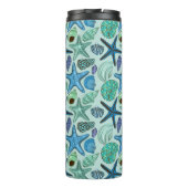 Bouteilles Isothermes Nuances des coquillages et du motif bleus (Dos)