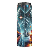 Bouteilles Isothermes Nuit de Red Semi Truck Mountain (Dos)