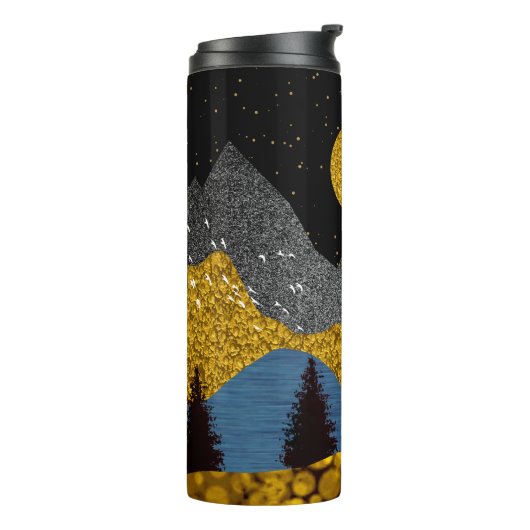 Bouteilles Isothermes Nuit dorée (Tourné sur la gauche)